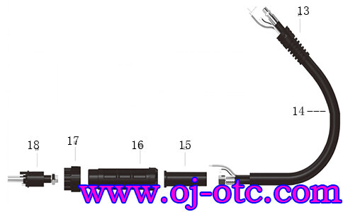 OTC CT-75/CT-80 槍尾分解圖